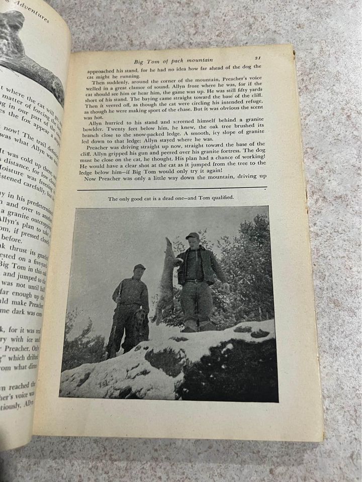 Anthology of Hunting Adventures by Outdoor Life Antique Vintage Hardcover Book 1946