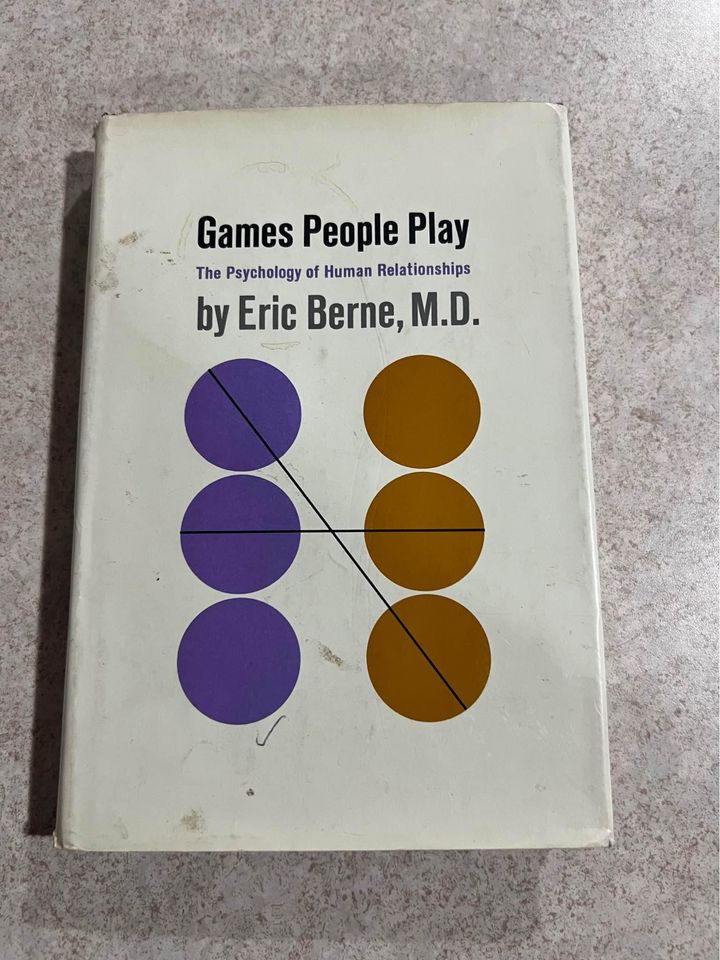 1966 Games People Play The Psychology of Human Relationships by Eric Berne Vintage Hardcover Book