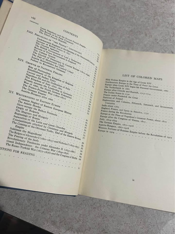 1929 Development of Modern Europe 1 by James Harvey Robinson & Charles Beard Antique Hardcover Book