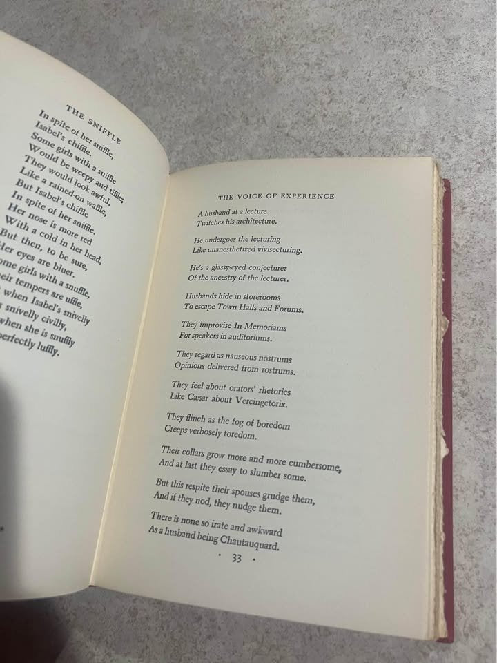 1942 Good Intentions by Ogden Nash Antique Vintage Hardcover Book