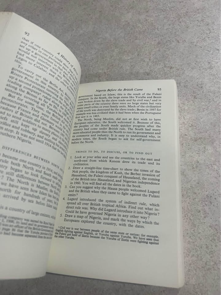 A History of Africa by W.E.F Ward Paperback Book 1970