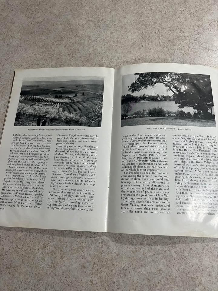 1925 California Promotional Pamphlet Union Pacific Overland Route Antique Vintage Book