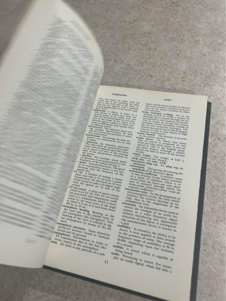 The Practical Dictionary of Electricity & Electronics by R. L. Oldfield Vintage Hardcover Book 1959