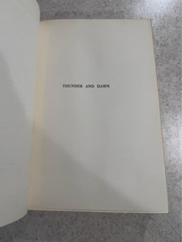 1932 Thunder and Dawn by Glenn Frank Antique Vintage Hardcover Book