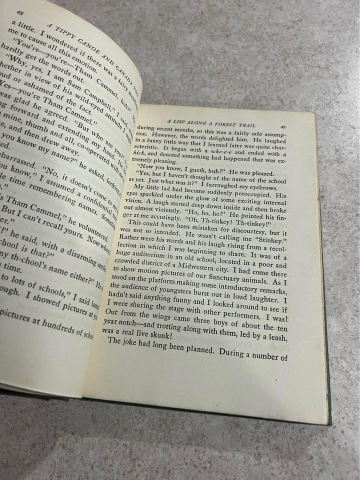 1946 A Tippy Canoe and Canada Too by Sam Campbell Antique Vintage Hardcover Book