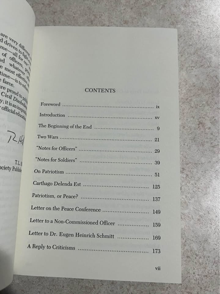 Writings on Civil Disobedience and Nonviolence by Leo Tolstoy Paperback Book 1987