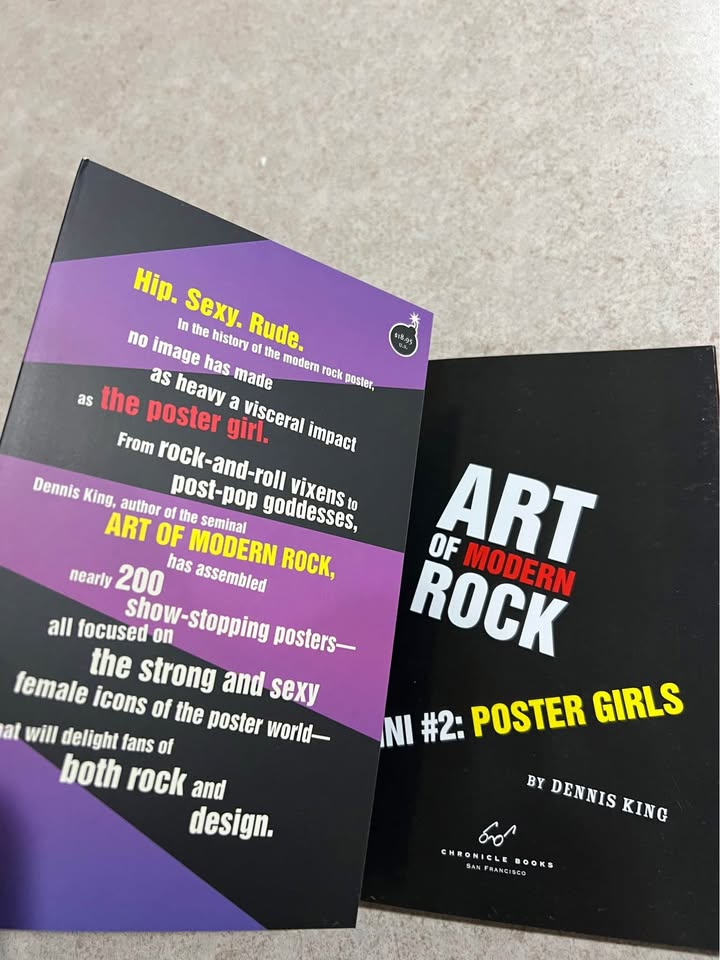 Art of Modern Rock Mini #2 Poster Girls by Dennis King Paperback Book 2008