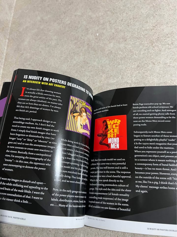 Art of Modern Rock Mini #2 Poster Girls by Dennis King Paperback Book 2008