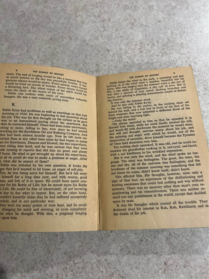 1964 The Silence of History by James T Farrell Vintage Paperback Book