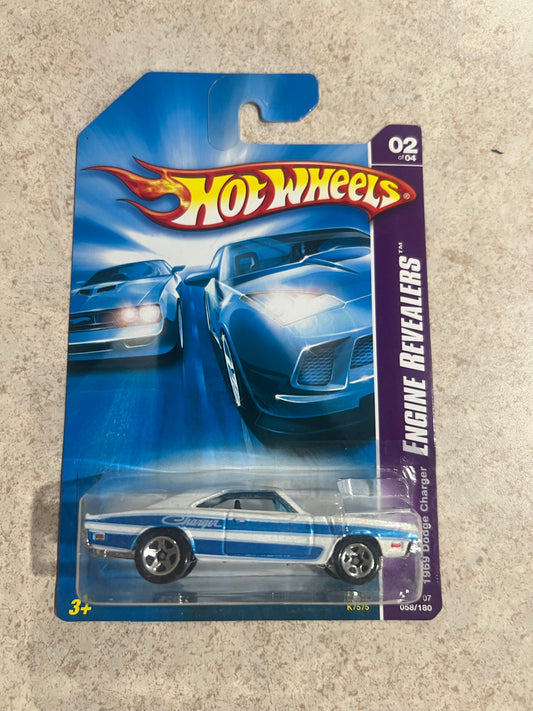 Hot Wheels 1969 Dodge Charger 2007 Engine Revealers #58 #2 1/64 Diecast Car New