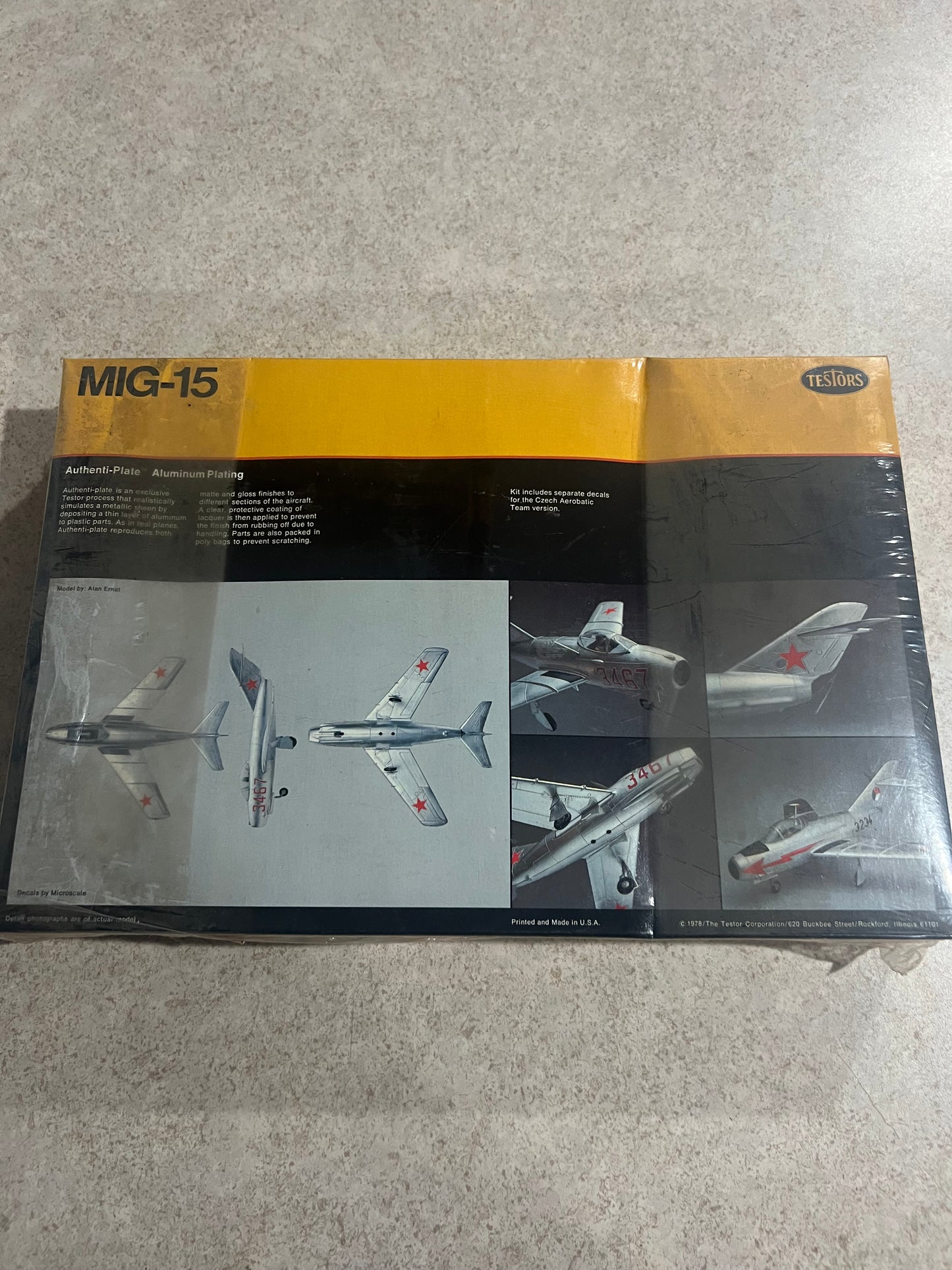 Testors Italleri MIG-15 WWII Plastic Vintage 1/48 Model Plane Airplane Kit NEW SEALED