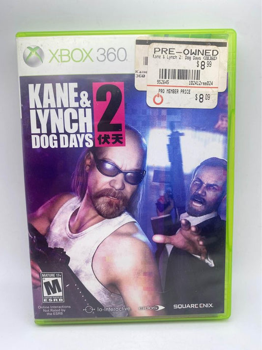 Kane & Lynch 2 Dog Days Xbox 360 Video Game 2010