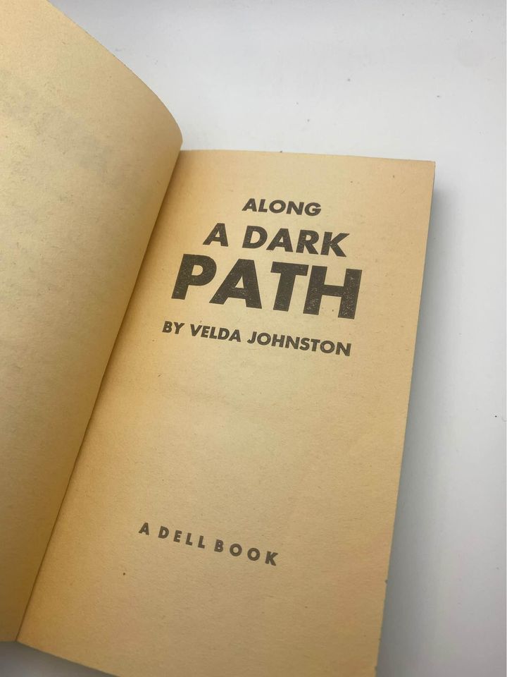 Along A Dark Path by Velda Johnston Paperback Book 1967 Rare