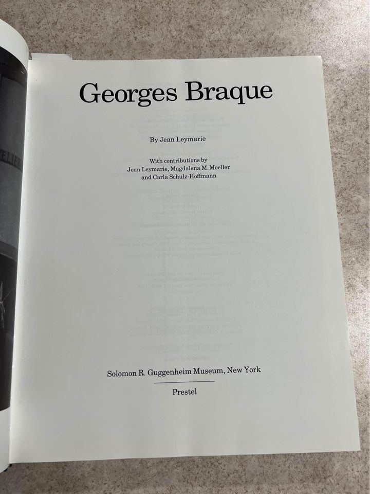 Georges Braque by Jean Leymarie Hardcover Book 1988