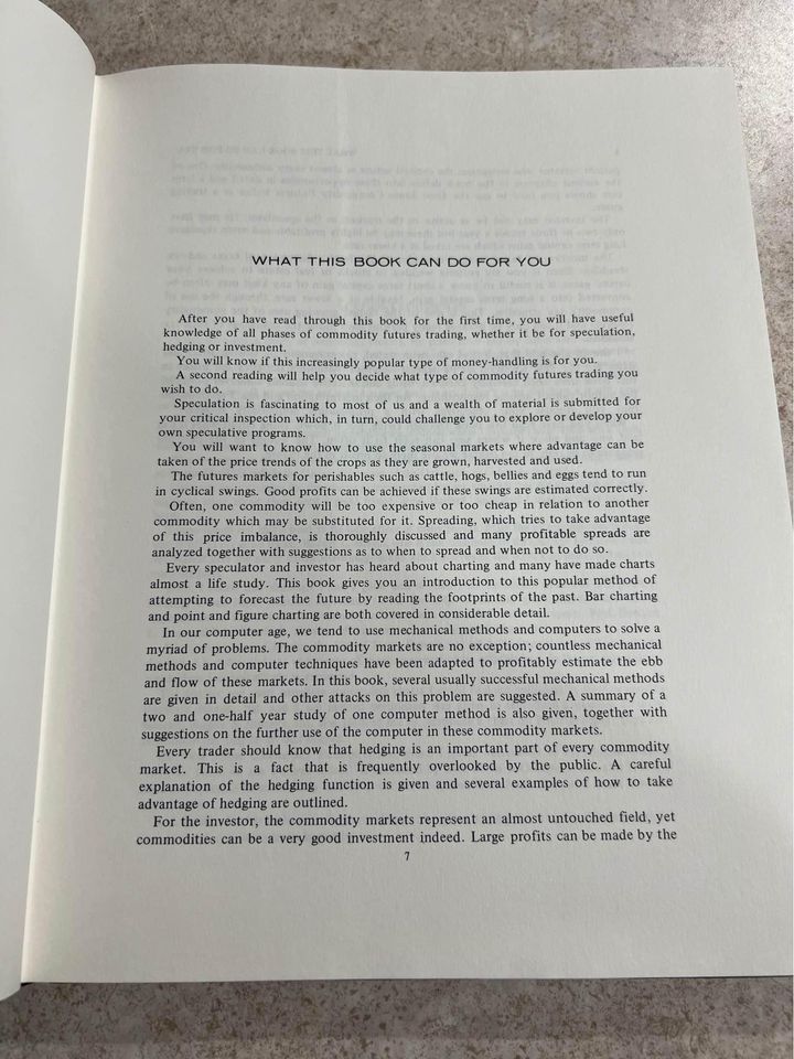 A Professional Guide to Commodity Speculation by John E. B Shaw Hardcover Book 1972