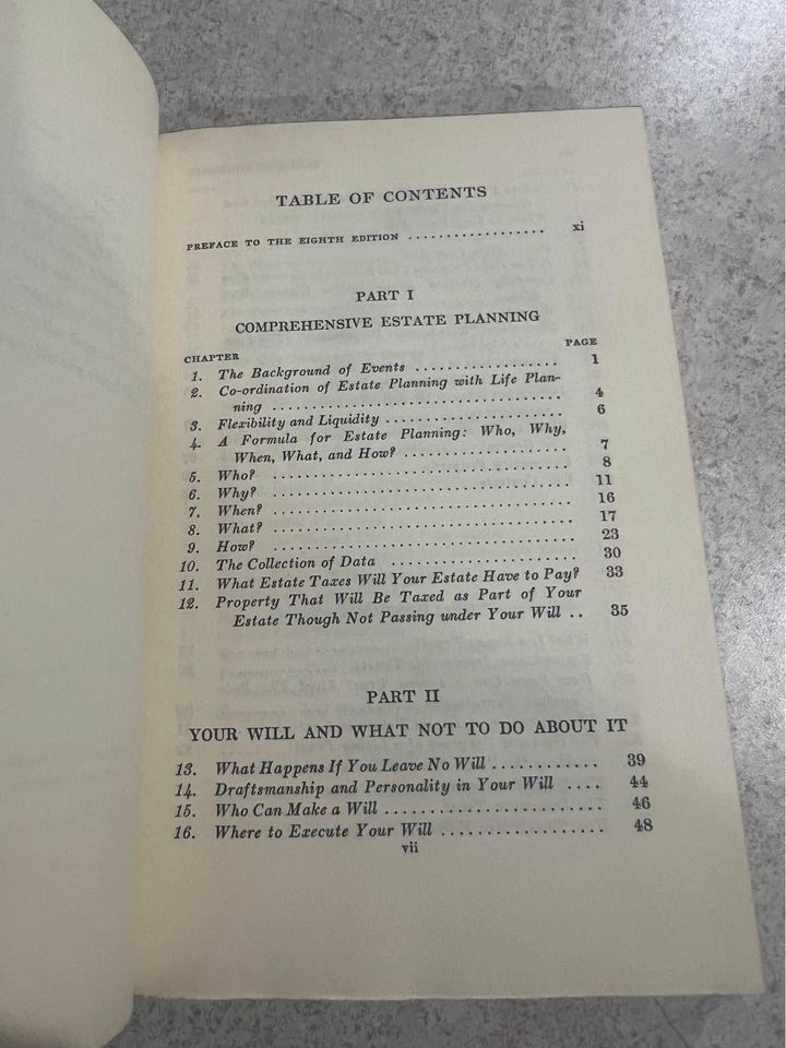 Personal Estate Planning in a Changing World by Rene A Wormser Vintage Hardcover Book 1955