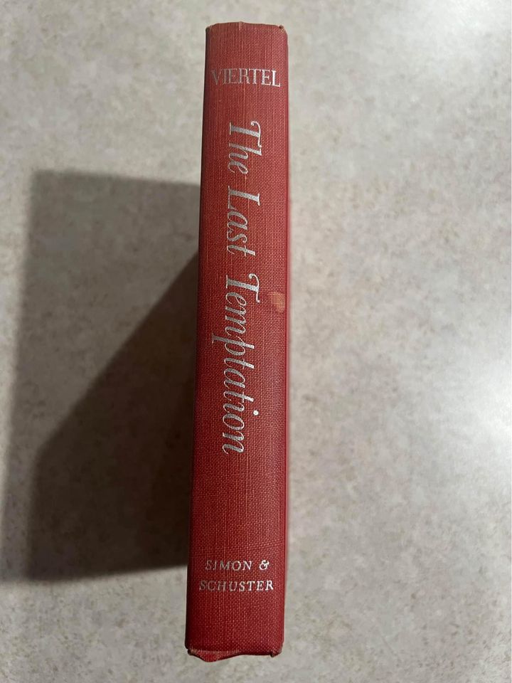 1955 The Last Temptation by Joseph Viertel Vintage Hardcover Book