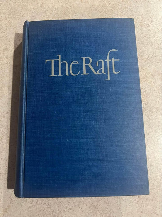 1942 The Raft by Robert Trumbull Antique Vintage Hardcover Book