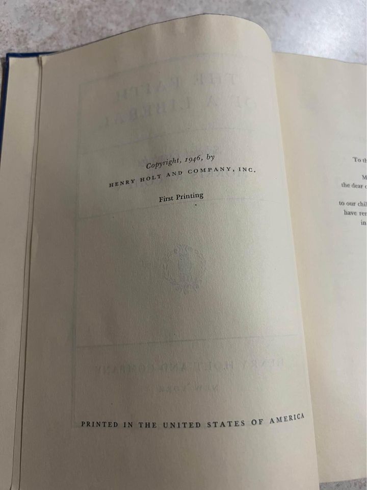 1946 The Faith of A Liberal by Morris R Cohen Antique Vintage Hardcover Book