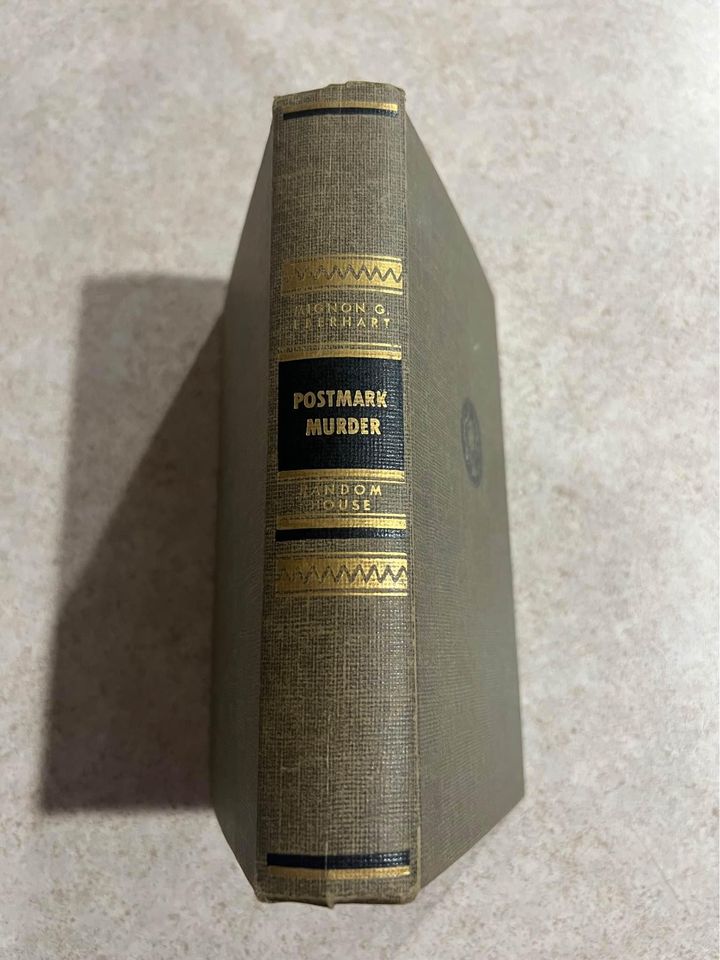 1956 Postmark Murder by Mignon G. Eberhart Vintage Hardcover Book