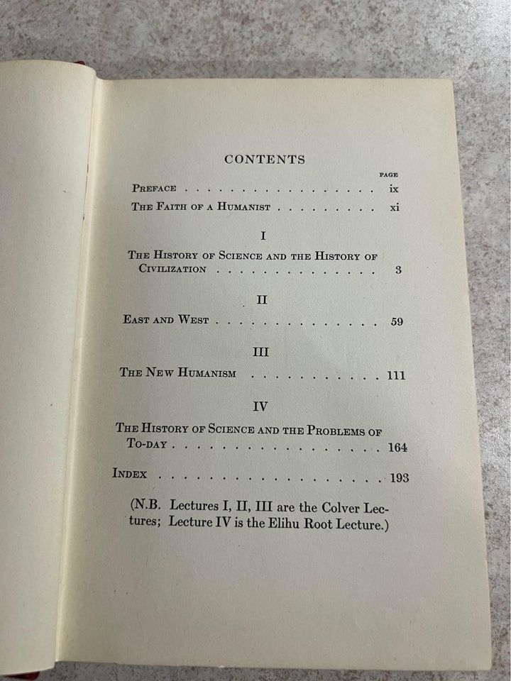 1937 The History Of Science And The New Humanism by George Sarton Antique Vintage Hardcover Book