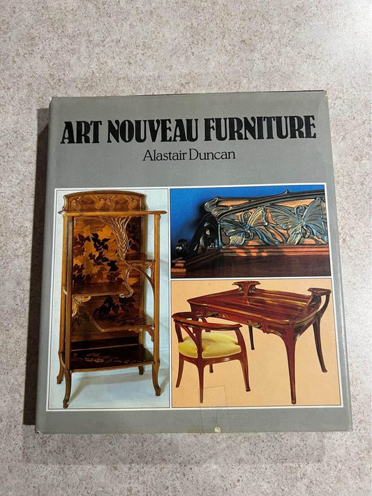 Art Nouveau Furniture by Alastair Duncan Hardcover Book 1982