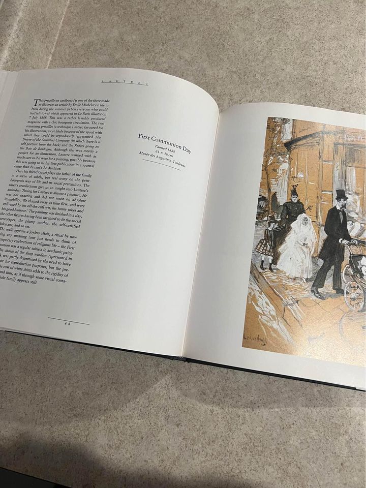 The Masterworks: Toulouse Lautrec by Gerard Durozoi Hardcover Coffee Table Book 1992