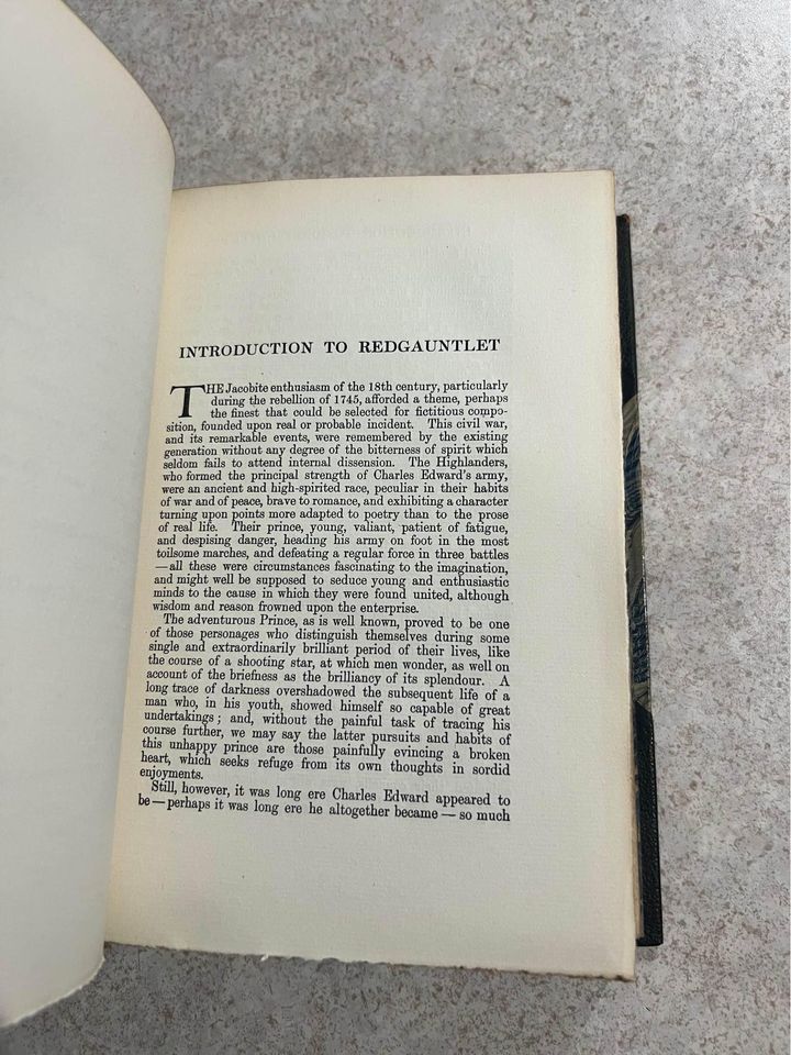 1800s The Waverly Novels Volume 22 by Sir Walter Scott Bart Antique Vintage Hardcover Book