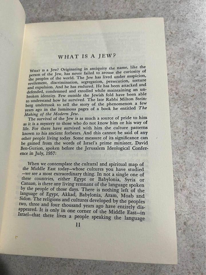 What It Means To Be A Jew by Charles E. Shulman Vintage Hardcover Book 1960