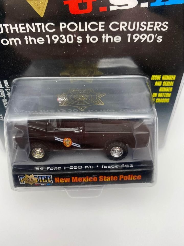 1959 Ford F-250 Pickup New Mexico State Police Racing Champions Police USA Issue #82 New