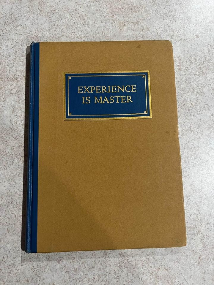 1926 Experience is Master by A. Edward Newton Vintage Antique Hardcover Book