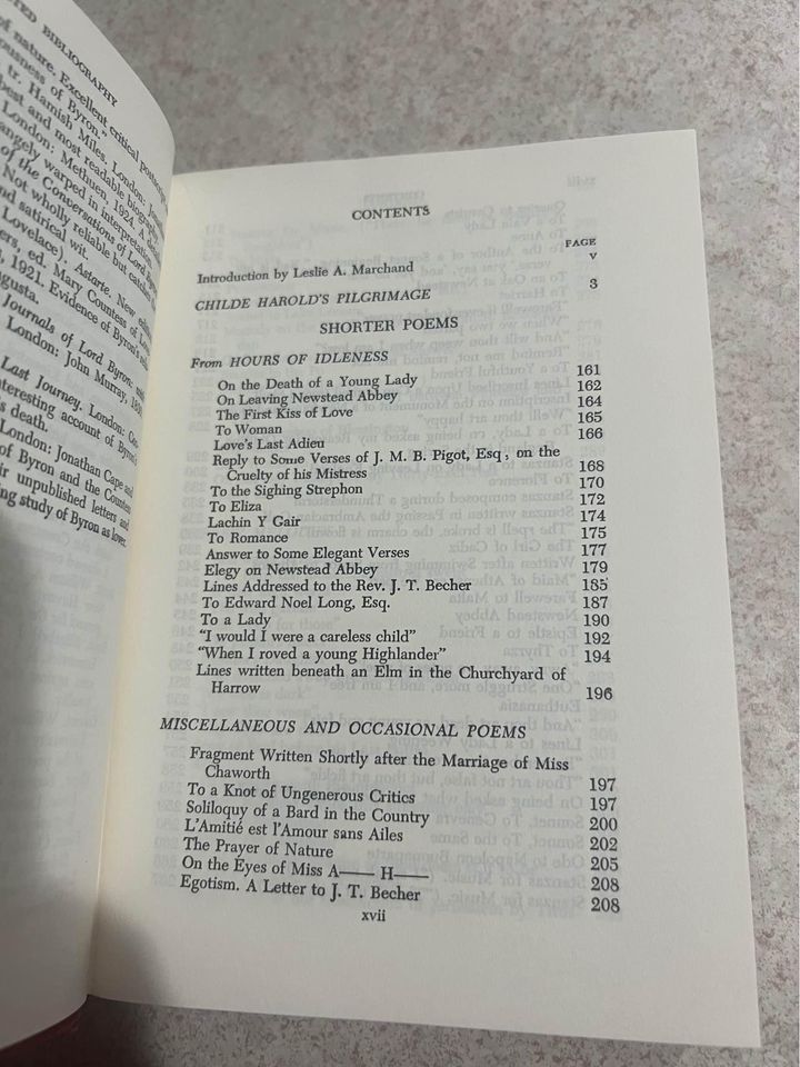 The Works of Lord Byron Black’s Readers Service Antique Vintage Hardcover Book 1951