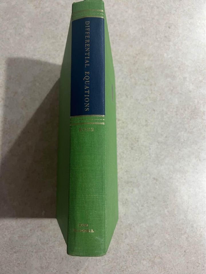 Differential Equations by Shepley L. Ross Vintage Textbook Book 1964