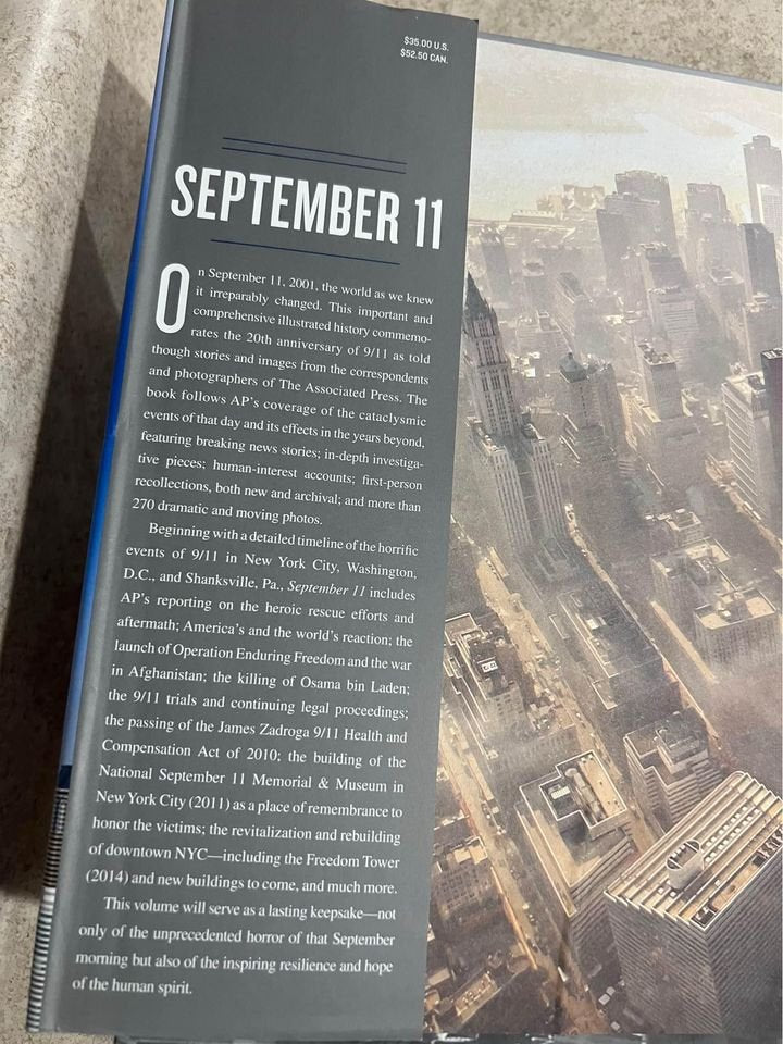 September 11: The 9/11 Story, Aftermath and Legacy by Associated Press Hardcover Book 2021