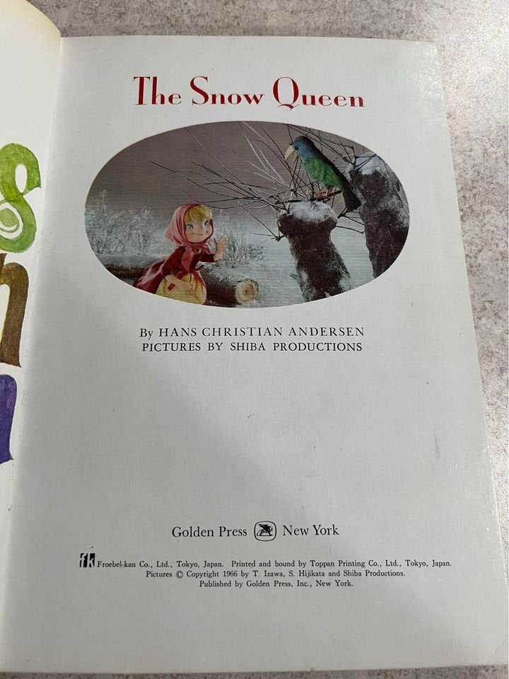 The Snow Queen by Hans Christian Andersen Vintage Hardcover Book 1966