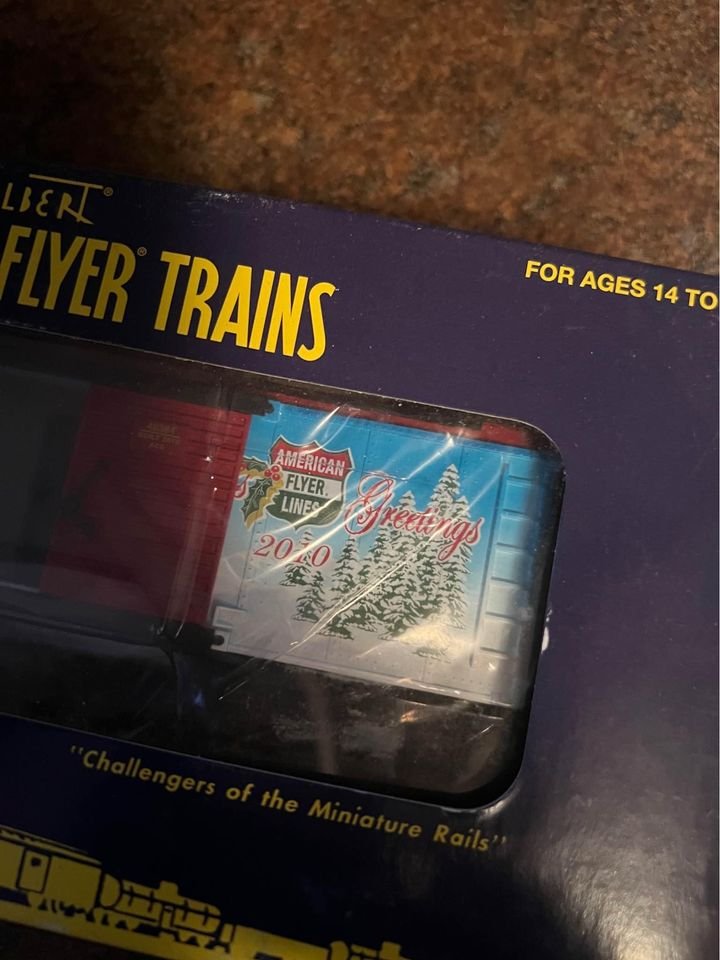 Gilbert American Flyer 2010 Christmas Holiday Boxcar 6-48384 S Gauge 3/16” Scale Model Train NEW