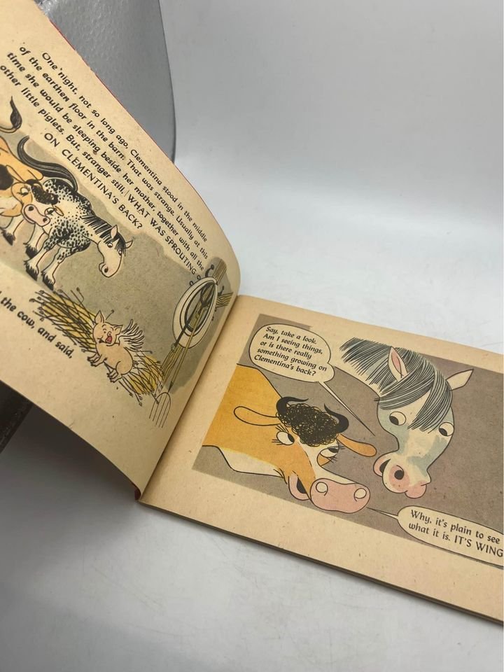 Clementina The Flying Pig by Oskar Lebeck Vintage Dell Surprise Book 1950