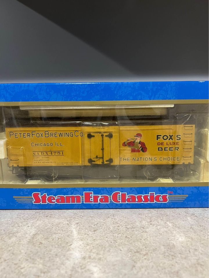 Atlas Steam Era Classics #9025-1 Woodside Reefer Car Peter Fox Beer #4751 2 Rail O Scale Model Train