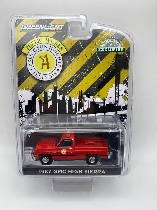 1987 GMC High Sierra Greenlight Public Works Arlington Height Illinois 1/64 Diecast New Sealed