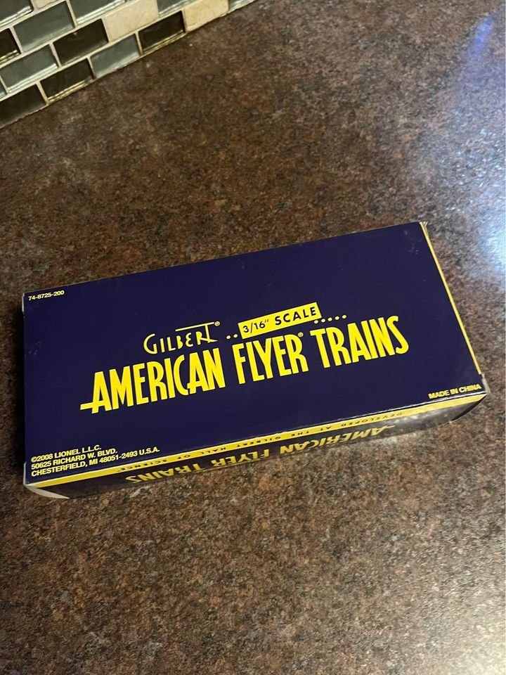 Gilbert American Flyer 2010 Christmas Holiday Boxcar 6-48384 S Gauge 3/16” Scale Model Train NEW