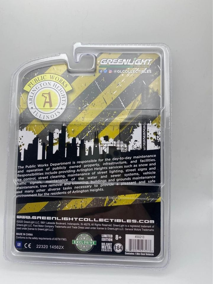 1987 GMC High Sierra Greenlight Public Works Arlington Height Illinois 1/64 Diecast New Sealed