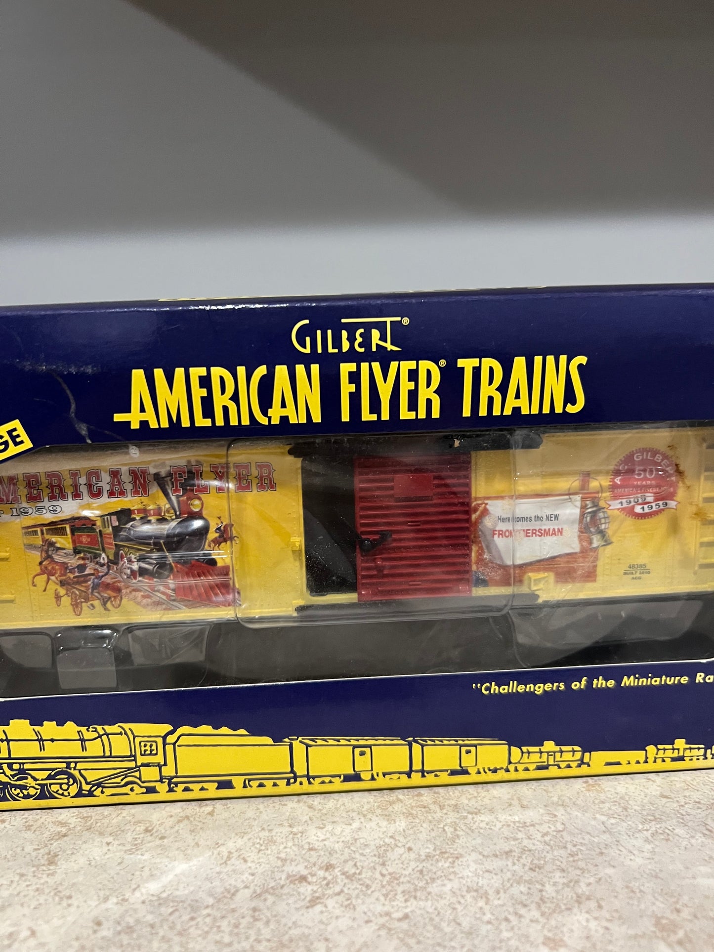 American Flyer Catalog Art Boxcar 6-48385 S Gauge Model Train New