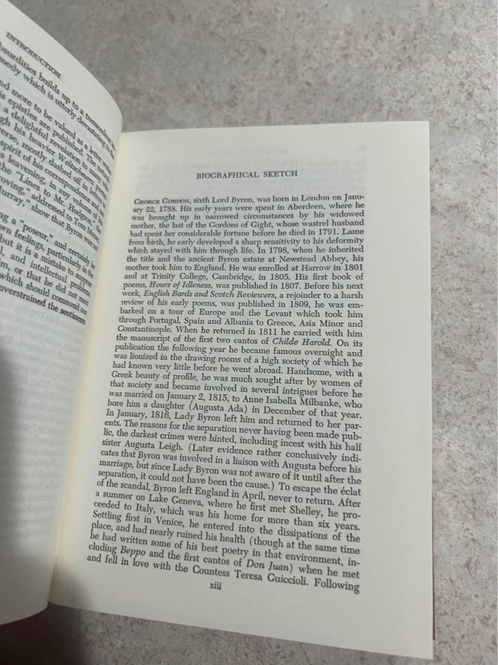 1951 The Works of Lord Byron Black’s Readers Service Antique Vintage Hardcover Book