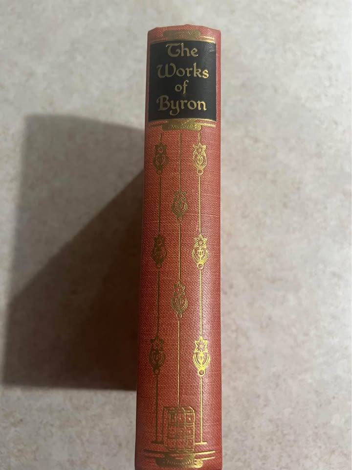 1951 The Works of Lord Byron Black’s Readers Service Antique Vintage Hardcover Book