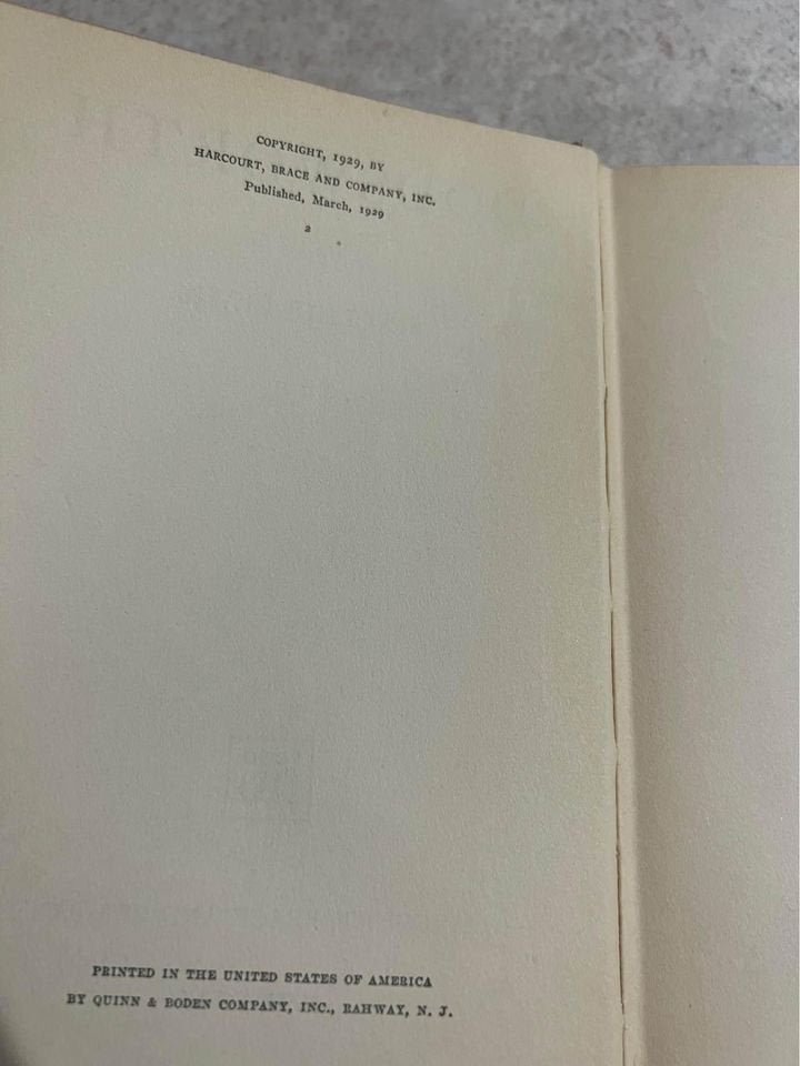 1929 Dodsworth by Sinclair Lewis Antique Vintage Hardcover Book