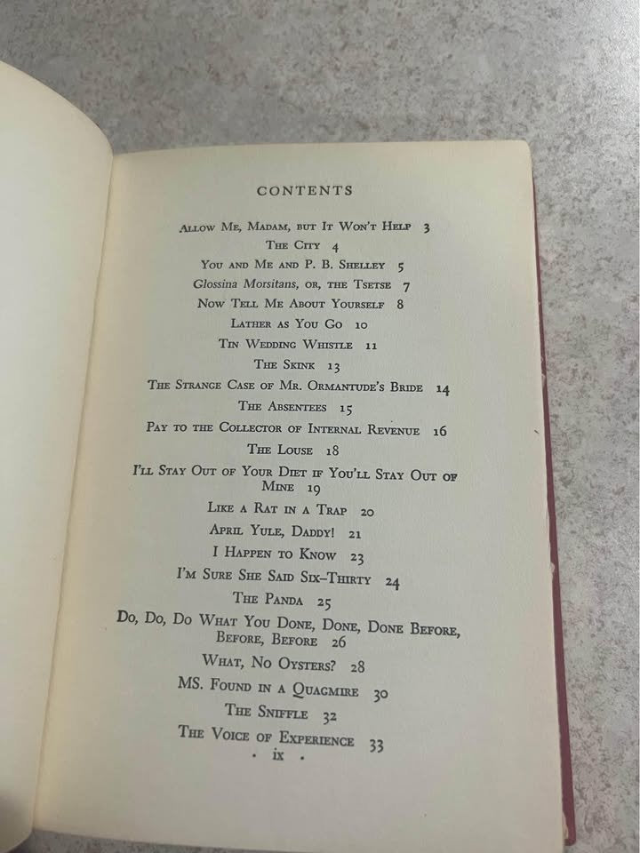 1942 Good Intentions by Ogden Nash Antique Vintage Hardcover Book