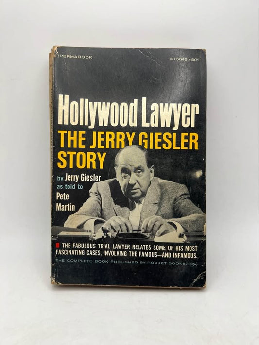 Hollywood Lawyer The Jerry Giesler Story by Jerry Giesler Rare Vintage Paperback Book 1962