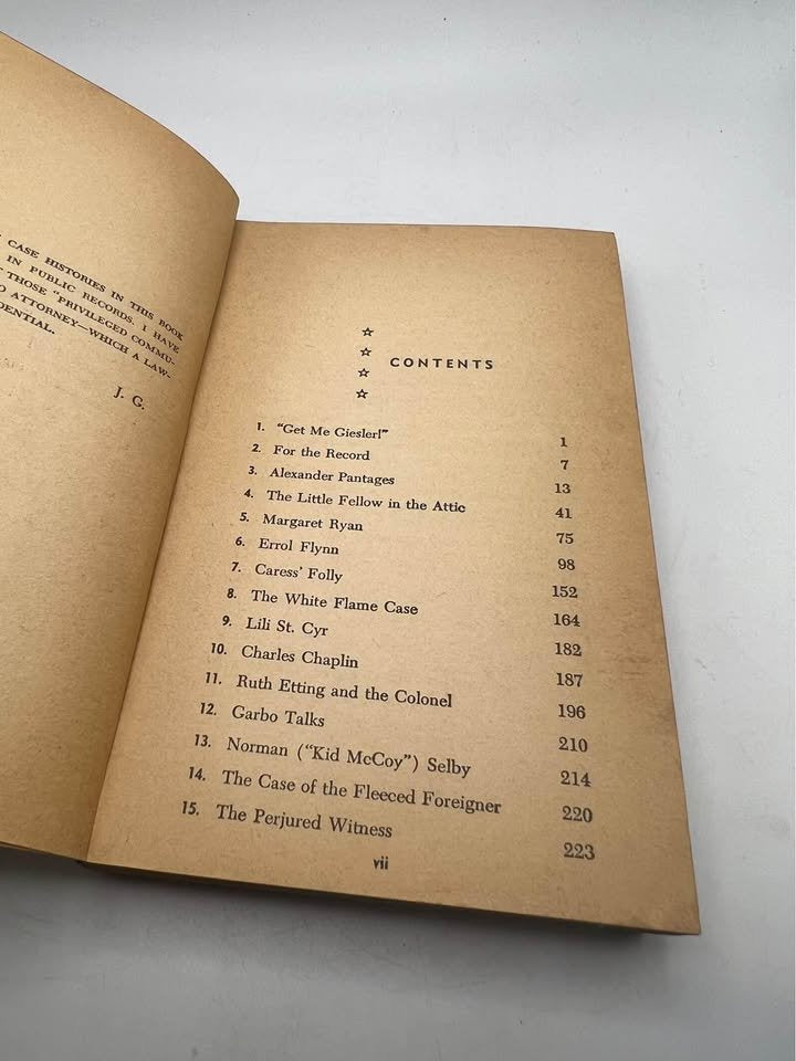 Hollywood Lawyer The Jerry Giesler Story by Jerry Giesler Rare Vintage Paperback Book 1962