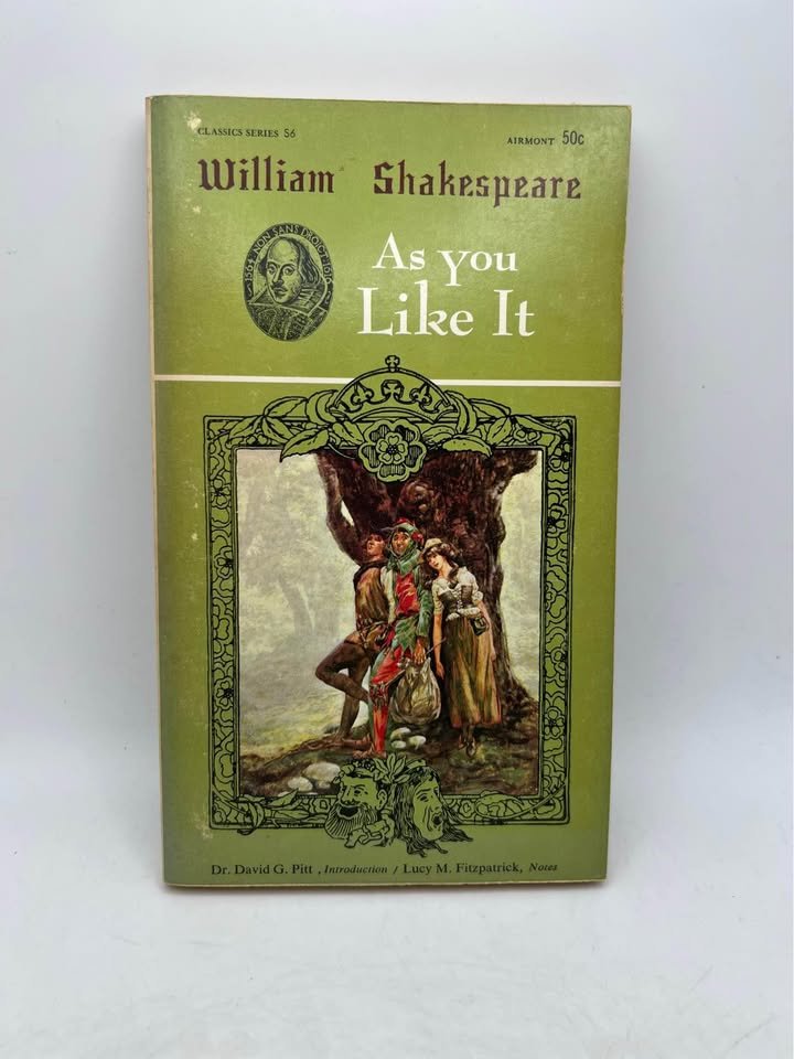 As You Like It by William Shakespeare Vintage Paperback Book 1965