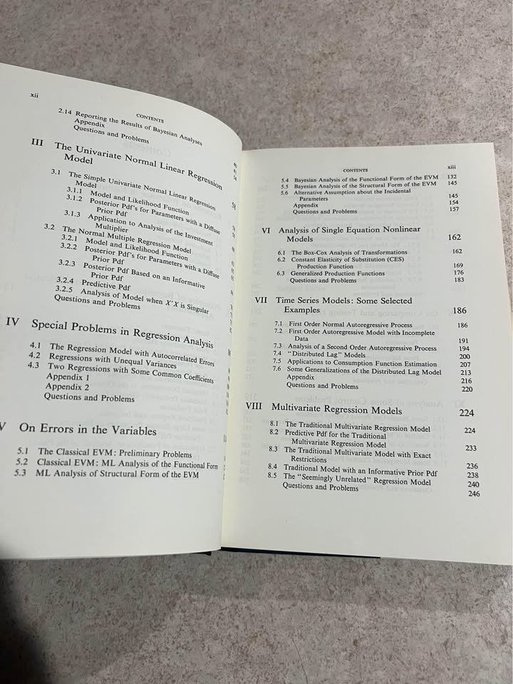 An Introduction to Bayesian Inference in Econometrics by Arnold Zellner Hardcover Book 1971